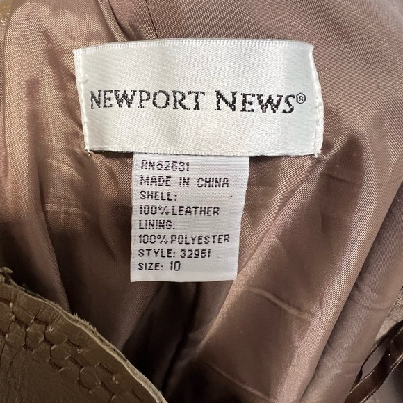 Buttery soft genuine moss green leather pants size 10 - Picture 3 of 4